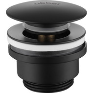 Донный клапан Abber AF0011B, черный матовый фото 