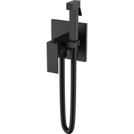 Набор для гигиенического душа Boheme Qubic 477-B, чёрный матовый, Цвет производителя: чёрный матовый фото 