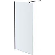 Душевая перегородка Aquatek Walk in AQ WIW 12020BL 120 см (стекло 8 мм) чёрный/прозрачное фото 