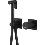 Набор для гигиенического душа Abber Rund AF8725B, черный матовый фото 