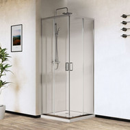 Душевое ограждение Vincea City 100x80 см VSS-5CT8010CL, хром/прозрачное фото 