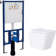 Инсталляция Loranto с подвесным безободковым унитазом Azario Teramo 4501+AZ-0052 фото 