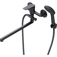 Смеситель для ванны Am.Pm Gem F90A90122, черный, Цвет производителя: чёрный фото 