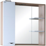 Зеркало-шкаф Onika Стиль 75 см L 207519, белый/ясень шимо фото 