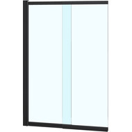 Шторка для ванны Azario Boston 143B 80х140 см AZ-143B, чёрный/прозрачное фото 