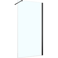 Душевая перегородка Azario Felton 90 см AZ-151S 90 (стекло 8 мм), чёрный/прозрачное фото 