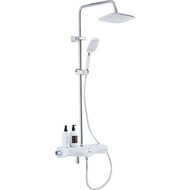 Душевая стойка с термостатом Azario AZ-821, хром/белый фото 