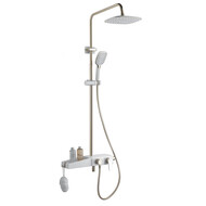 Душевая стойка Azario AZ-801-1, белый/золото, Цвет производителя: белый, золото фото 