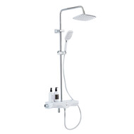 Душевая стойка с термостатом Azario AZ-821, хром/белый фото 