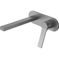 Смеситель для раковины настенный Azario Vise AZ-VSA148330AJ, графит, Цвет производителя: оружейная сталь фото 