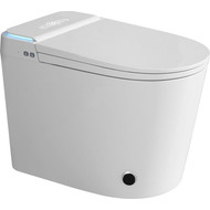 Унитаз-биде приставной электронный безободковый с импульсным смывом Abber Bequem AC1117S с крышкой микролифт фото 