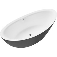 Ванна отдельностоящая Grossman Galaxy 180x85 см GR-1402MB, черный матовый фото 