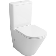 Унитаз-компакт безободковый Grossman GR-4449S с крышкой микролифт, Цвет производителя: белый фото 