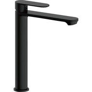 Смеситель для раковины высокий Haiba HB11590-7, чёрный матовый фото 