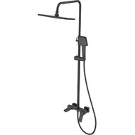 Душевая стойка Haiba HB24818-7, черный матовый фото 