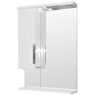 Зеркало-шкаф Стиль 60 см L, белый фото 