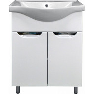 Тумба напольная с раковиной Стиль 60 см, белый фото 