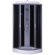 Душевая кабина Loranto CS-6611 G 100х100 см, хром/тонированное фото 