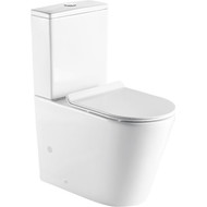 Унитаз-компакт безободковый Azario Maro AZ-2125 с тонкой крышкой микролифт фото 