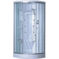 Гидробокс LORANTO CS-005 80х80 см, хром/матовое фото 