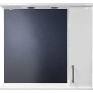 Зеркало-шкаф Стиль Модерн 80 см R, белый фото 