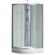 Душевая кабина Loranto CS-6611 F 100х100 см, хром/матовое фото 