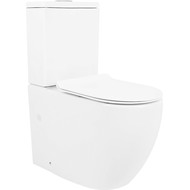 Унитаз-компакт безободковый Azario Corsa AZ-2062S с крышкой микролифт фото 