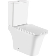 Унитаз-компакт безободковый Azario Avero AZ-3121 с крышкой микролифт фото 