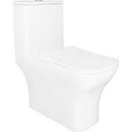 Унитаз-моноблок безободковый Azario Lodi AZ-8617 с крышкой микролифт фото 