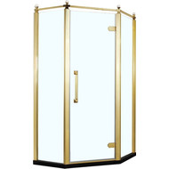 Душевое ограждение Azario Ontario AZ-NBB3231 90х90 см (стекло 8 мм) золото/прозрачное фото 