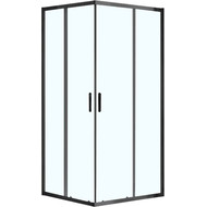 Душевое ограждение Azario Milton 90х90 см AZ-ND1142 900 Black, черный/прозрачное фото 