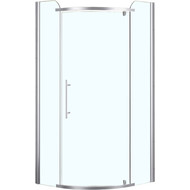 Душевое ограждение Azario Edmonton 100х100 см AZ-NNC2231 1000 (стекло 8 мм) хром/прозрачное фото 