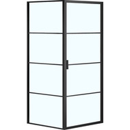 Душевое ограждение Azario Richmond 100х100 см AZNAG12211000, черный/прозрачное фото 