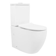 Унитаз-компакт безободковый Azario Corsa AZ-2062S с крышкой микролифт фото 