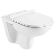 Унитаз подвесной безободковый Azario Pavia 2142 с крышкой микролифт фото 