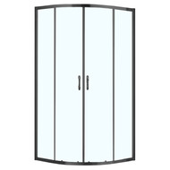 Душевое ограждение Azario Milton 90х90 см AZ-ND2142 900 Black, черный/прозрачное фото 