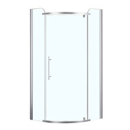 Душевое ограждение Azario Edmonton 90х90 см AZ-NNC2231 900 (стекло 8 мм) хром/прозрачное фото 