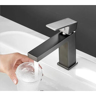 Смеситель для раковины Belz B10672-3, графитовый, Цвет производителя: оружейная сталь фото 