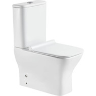 Унитаз-компакт безободковый Sole Puls с тонкой крышкой микролифт фото 