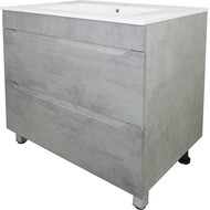 Тумба напольная с раковиной Loranto Florena 70 см CS00086991 (раковина Leon 70) светлый бетон фото 