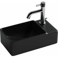 Раковина подвесная ceramicanova Element 40 см R CN5045MB, чёрный матовый фото 