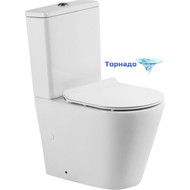 Унитаз-компакт безободковый BelBagno Flay-Tor BB2149CP-TOR (Система смыва торнадо) фото 