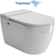 Унитаз подвесной безободковый импульсный Grossman Impuls GR-5502 с крышкой микролифт (Система смыва торнадо) фото 