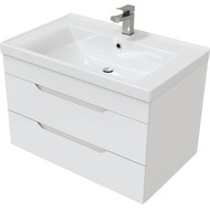 Тумба подвесная с раковиной Mirsant Soho Quadro 70 см (раковина Deep 70) фото 