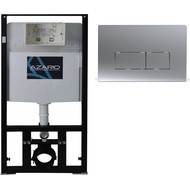 Инсталляция для подвесного унитаза Azario AZ-8010-1000 (кнопка смыва хром матовая AZ-8200-0088/AZ-P58-0110) фото 