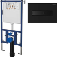 Инсталляция для унитаза Loranto 4501 (кнопка смыва чёрная матовая 7323) фото 