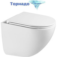 Унитаз подвесной Vincea Bien VT1-51T с тонкой крышкой микролифт (Система смыва торнадо) фото 