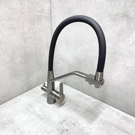 Смеситель для кухни Haiba HB76822-3, графит фото 