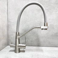 Смеситель для кухни Haiba HB76822, сатин фото 