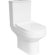 Унитаз-компакт безободковый Mirsant Slim PP с тонкой крышкой микролифт фото 